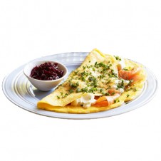 Omelette with smoked salmon by bizu